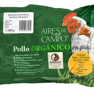 Milanesa de pollo orgánico Aires de Campo